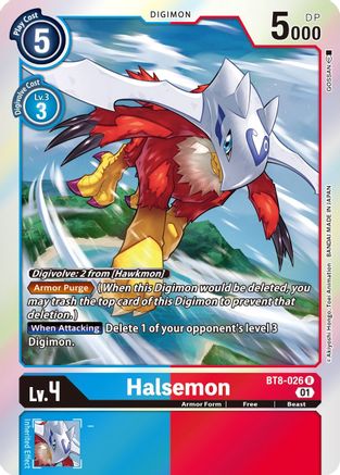 Halsemon (BT8-026) - New Awakening Foil - Premium Digimon Single from Bandai - Just $0.25! Shop now at Game Crave Tournament Store