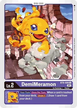 DemiMeramon (BT8-006) - New Awakening - Premium Digimon Single from Bandai - Just $0.25! Shop now at Game Crave Tournament Store