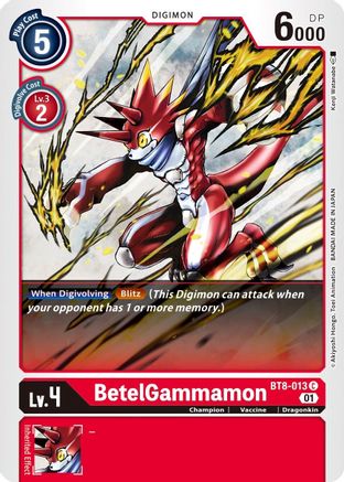 BetelGammamon (BT8-013) - New Awakening - Premium Digimon Single from Bandai - Just $0.25! Shop now at Game Crave Tournament Store