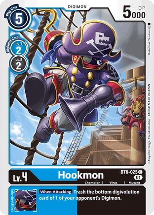 Hookmon (BT8-025) - New Awakening - Premium Digimon Single from Bandai - Just $0.25! Shop now at Game Crave Tournament Store