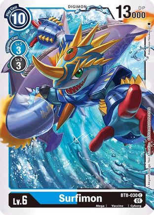 Surfimon (BT8-030) - New Awakening - Premium Digimon Single from Bandai - Just $0.08! Shop now at Game Crave Tournament Store