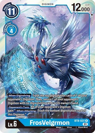 FrosVelgrmon (BT8-031) - New Awakening Foil - Premium Digimon Single from Bandai - Just $0.25! Shop now at Game Crave Tournament Store