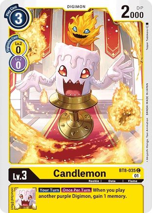 Candlemon (BT8-035) - New Awakening - Premium Digimon Single from Bandai - Just $0.25! Shop now at Game Crave Tournament Store