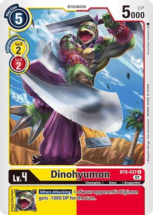 Dinohyumon (BT8-037) - New Awakening - Premium Digimon Single from Bandai - Just $0.25! Shop now at Game Crave Tournament Store