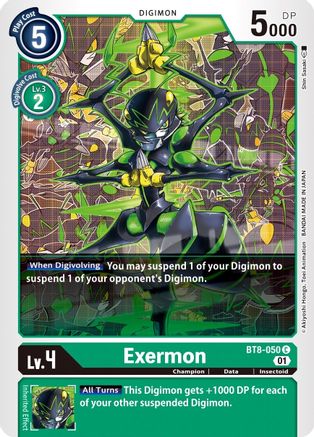 Exermon (BT8-050) - New Awakening - Premium Digimon Single from Bandai - Just $0.25! Shop now at Game Crave Tournament Store