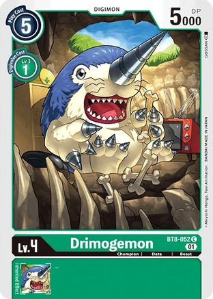 Drimogemon (BT8-052) - New Awakening - Premium Digimon Single from Bandai - Just $0.25! Shop now at Game Crave Tournament Store