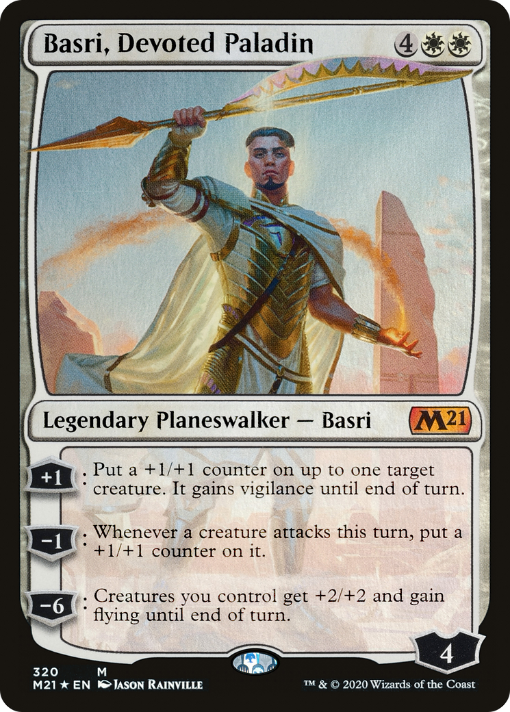 Basri, Devoted Paladin (M21-320) - Core Set 2021 Foil - Premium MTG Single from Wizards of the Coast - Just $0.17! Shop now at Game Crave Tournament Store