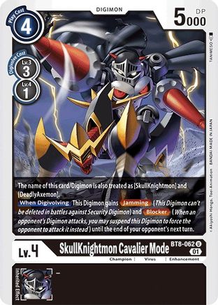 SkullKnightmon Cavalier Mode (BT8-062) - New Awakening - Premium Digimon Single from Bandai - Just $0.25! Shop now at Game Crave Tournament Store