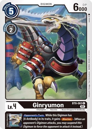 Ginryumon (BT8-063) - New Awakening - Premium Digimon Single from Bandai - Just $0.25! Shop now at Game Crave Tournament Store