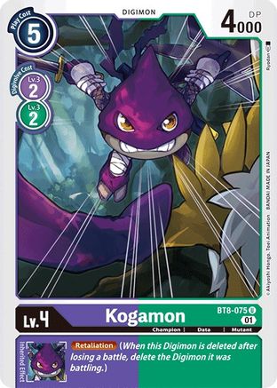 Kogamon (BT8-075) - New Awakening - Premium Digimon Single from Bandai - Just $0.25! Shop now at Game Crave Tournament Store