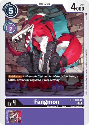 Fangmon (BT8-076) - New Awakening - Premium Digimon Single from Bandai - Just $0.25! Shop now at Game Crave Tournament Store