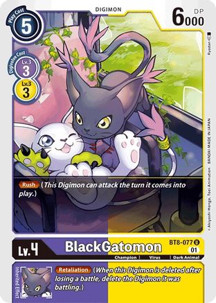 BlackGatomon (BT8-077) - New Awakening - Premium Digimon Single from Bandai - Just $0.33! Shop now at Game Crave Tournament Store