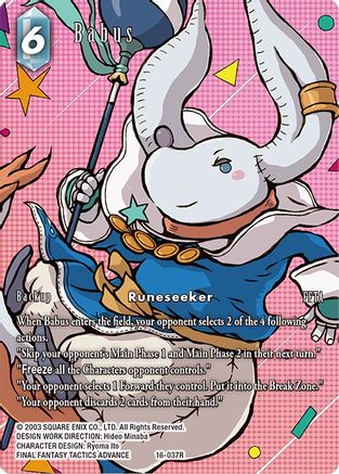 Babus (Full Art) (EMISSARIES OF LIGHT) Foil - Premium Final Fantasy Single from Emissaries of Light - Just $2.70! Shop now at Game Crave Tournament Store