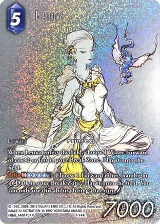 Lenna (Full Art Reprint) (EMISSARIES OF LIGHT) Foil - Premium Final Fantasy Single from Emissaries of Light - Just $6.35! Shop now at Game Crave Tournament Store