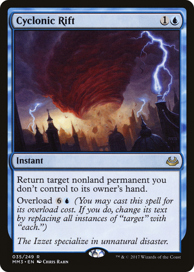 Cyclonic Rift (MM3-035) - Modern Masters 2017 - Premium MTG Single from Wizards of the Coast - Just $29.30! Shop now at Game Crave Tournament Store