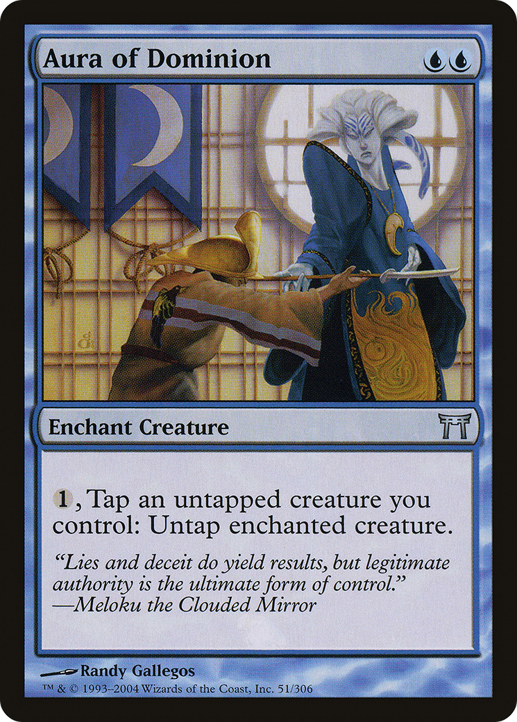 Aura of Dominion (CHK-051) - Champions of Kamigawa - Premium MTG Single from Wizards of the Coast - Just $0.08! Shop now at Game Crave Tournament Store