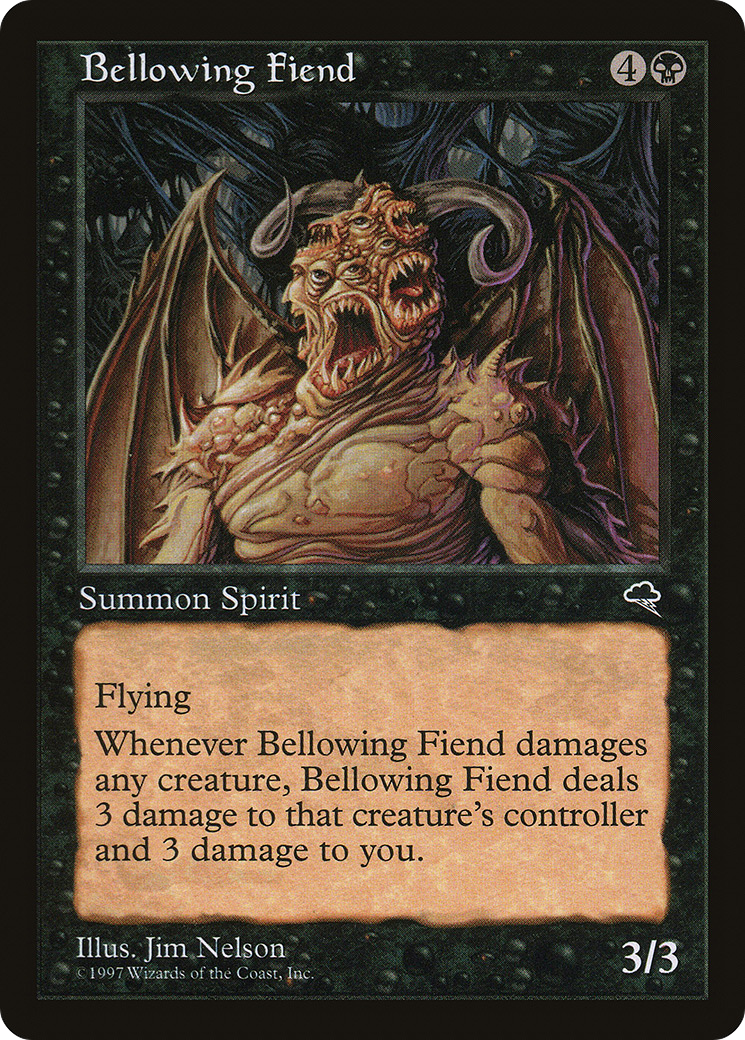 Bellowing Fiend (TMP-108) - Tempest - Premium MTG Single from Wizards of the Coast - Just $0.26! Shop now at Game Crave Tournament Store