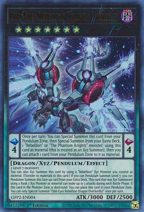 Odd-Eyes Rebellion Dragon Overlord (GFP2-EN004) - Ghosts From the Past: The 2nd Haunting 1st Edition - Premium Yugioh Single from Konami - Just $0.33! Shop now at Game Crave Tournament Store