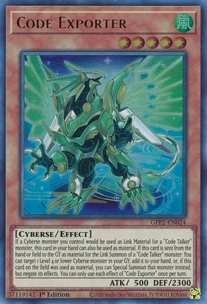 Code Exporter (GFP2-EN024) - Ghosts From the Past: The 2nd Haunting 1st Edition - Premium Yugioh Single from Konami - Just $0.08! Shop now at Game Crave Tournament Store