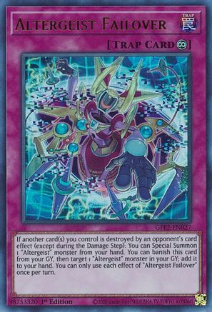 Altergeist Failover (GFP2-EN027) - Ghosts From the Past: The 2nd Haunting 1st Edition - Premium Yugioh Single from Konami - Just $0.08! Shop now at Game Crave Tournament Store