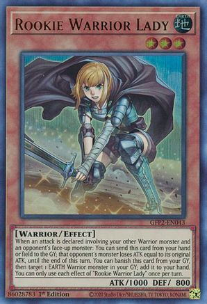 Rookie Warrior Lady (GFP2-EN043) - Ghosts From the Past: The 2nd Haunting 1st Edition - Premium Yugioh Single from Konami - Just $0.25! Shop now at Game Crave Tournament Store