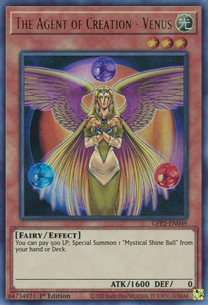 The Agent of Creation - Venus (GFP2-EN049) - Ghosts From the Past: The 2nd Haunting 1st Edition - Premium Yugioh Single from Konami - Just $0.25! Shop now at Game Crave Tournament Store