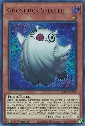Ghostrick Specter (GFP2-EN065) - Ghosts From the Past: The 2nd Haunting 1st Edition - Premium Yugioh Single from Konami - Just $0.25! Shop now at Game Crave Tournament Store