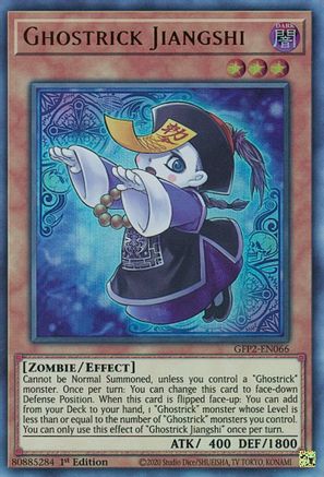 Ghostrick Jiangshi (GFP2-EN066) - Ghosts From the Past: The 2nd Haunting 1st Edition - Premium Yugioh Single from Konami - Just $0.25! Shop now at Game Crave Tournament Store