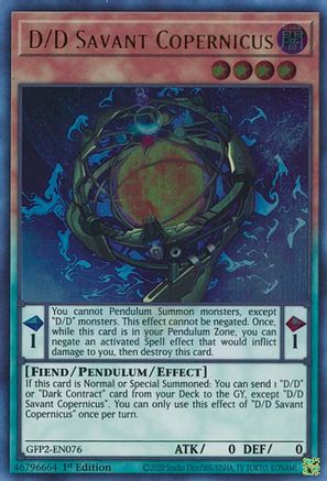 D/D Savant Copernicus (GFP2-EN076) - Ghosts From the Past: The 2nd Haunting 1st Edition - Premium Yugioh Single from Konami - Just $0.25! Shop now at Game Crave Tournament Store