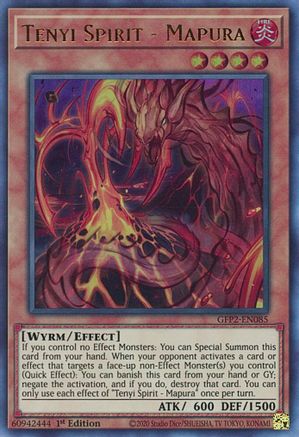 Tenyi Spirit - Mapura (GFP2-EN085) - Ghosts From the Past: The 2nd Haunting 1st Edition - Premium Yugioh Single from Konami - Just $0.25! Shop now at Game Crave Tournament Store