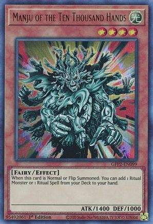 Manju of the Ten Thousand Hands (GFP2-EN099) - Ghosts From the Past: The 2nd Haunting 1st Edition - Premium Yugioh Single from Konami - Just $0.56! Shop now at Game Crave Tournament Store