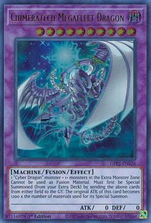 Chimeratech Megafleet Dragon (GFP2-EN126) - Ghosts From the Past: The 2nd Haunting 1st Edition - Premium Yugioh Single from Konami - Just $0.25! Shop now at Game Crave Tournament Store