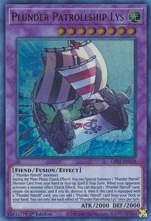 Plunder Patrollship Lys (GFP2-EN128) - Ghosts From the Past: The 2nd Haunting 1st Edition - Premium Yugioh Single from Konami - Just $0.25! Shop now at Game Crave Tournament Store