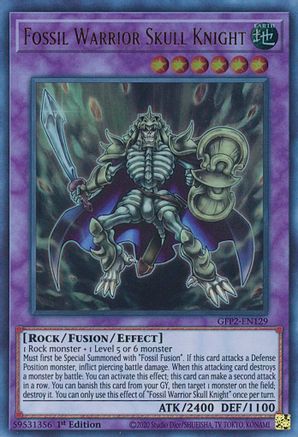 Fossil Warrior Skull Knight (GFP2-EN129) - Ghosts From the Past: The 2nd Haunting 1st Edition - Premium Yugioh Single from Konami - Just $0.26! Shop now at Game Crave Tournament Store