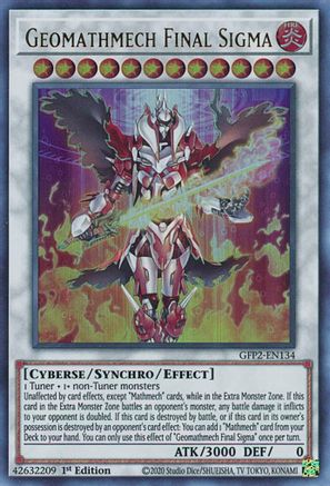 Geomathmech Final Sigma (GFP2-EN134) - Ghosts From the Past: The 2nd Haunting 1st Edition - Premium Yugioh Single from Konami - Just $0.25! Shop now at Game Crave Tournament Store