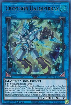 Crystron Halqifibrax (GFP2-EN149) - Ghosts From the Past: The 2nd Haunting 1st Edition - Premium Yugioh Single from Konami - Just $0.31! Shop now at Game Crave Tournament Store
