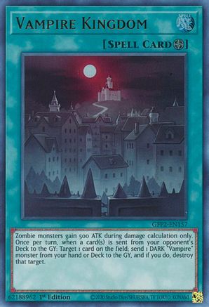 Vampire Kingdom (GFP2-EN157) - Ghosts From the Past: The 2nd Haunting 1st Edition - Premium Yugioh Single from Konami - Just $0.25! Shop now at Game Crave Tournament Store