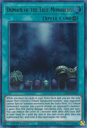 Domain of the True Monarchs (GFP2-EN161) - Ghosts From the Past: The 2nd Haunting 1st Edition - Premium Yugioh Single from Konami - Just $0.25! Shop now at Game Crave Tournament Store