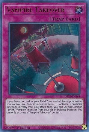 Vampire Takeover (GFP2-EN168) - Ghosts From the Past: The 2nd Haunting 1st Edition - Premium Yugioh Single from Konami - Just $0.25! Shop now at Game Crave Tournament Store