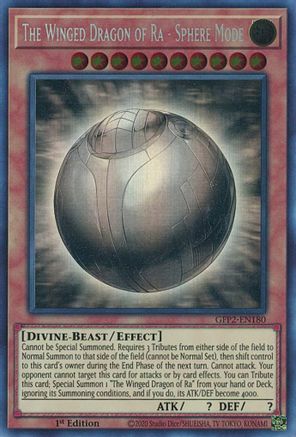 The Winged Dragon of Ra - Sphere Mode (Ghost Rare) (GFP2-EN180) - Ghosts From the Past: The 2nd Haunting 1st Edition - Premium Yugioh Single from Konami - Just $18.74! Shop now at Game Crave Tournament Store