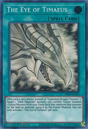 The Eye of Timaeus (Ghost Rare) (GFP2-EN183) - Ghosts From the Past: The 2nd Haunting 1st Edition - Premium Yugioh Single from Konami - Just $12.33! Shop now at Game Crave Tournament Store