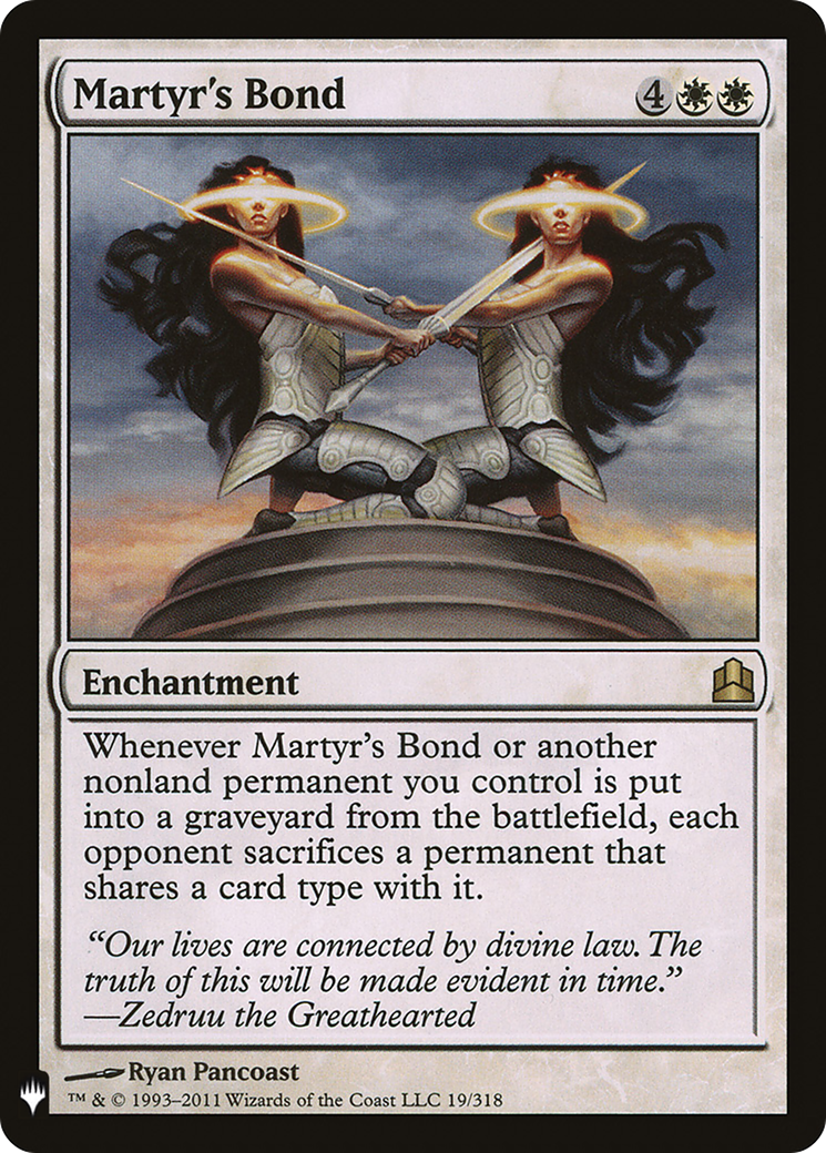 Martyr's Bond (MB1-174) - Mystery Booster - Premium MTG Single from Wizards of the Coast - Just $0.86! Shop now at Game Crave Tournament Store