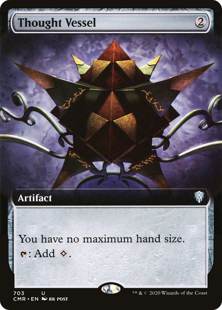 Thought Vessel (CMR-703) - Commander Legends: (Extended Art) - Premium MTG Single from Wizards of the Coast - Just $2.78! Shop now at Game Crave Tournament Store