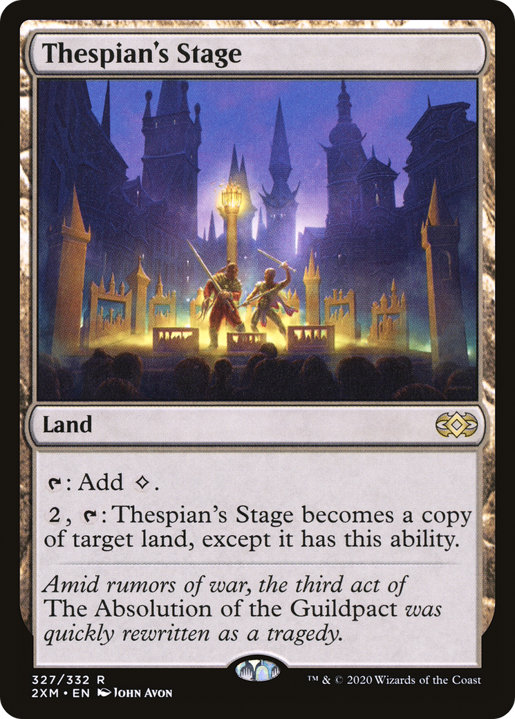Thespian's Stage (2XM-327) - Double Masters Foil - Premium MTG Single from Wizards of the Coast - Just $0.86! Shop now at Game Crave Tournament Store