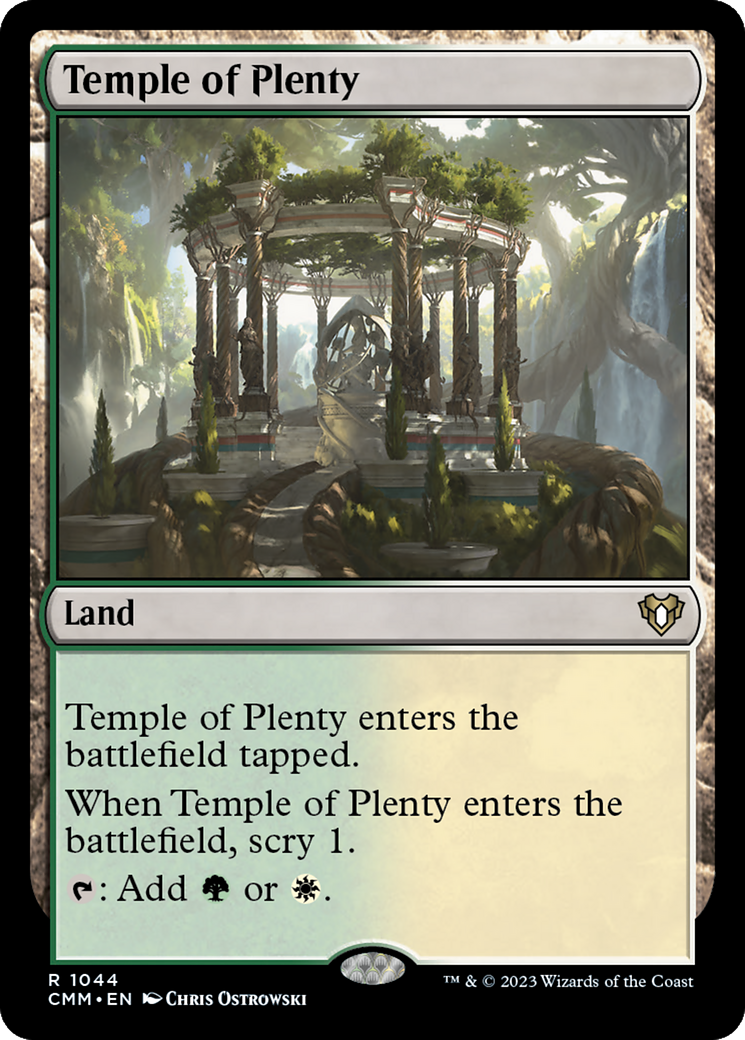 Temple of Plenty (CMM-1044) - Commander Masters - Premium MTG Single from Wizards of the Coast - Just $0.08! Shop now at Game Crave Tournament Store