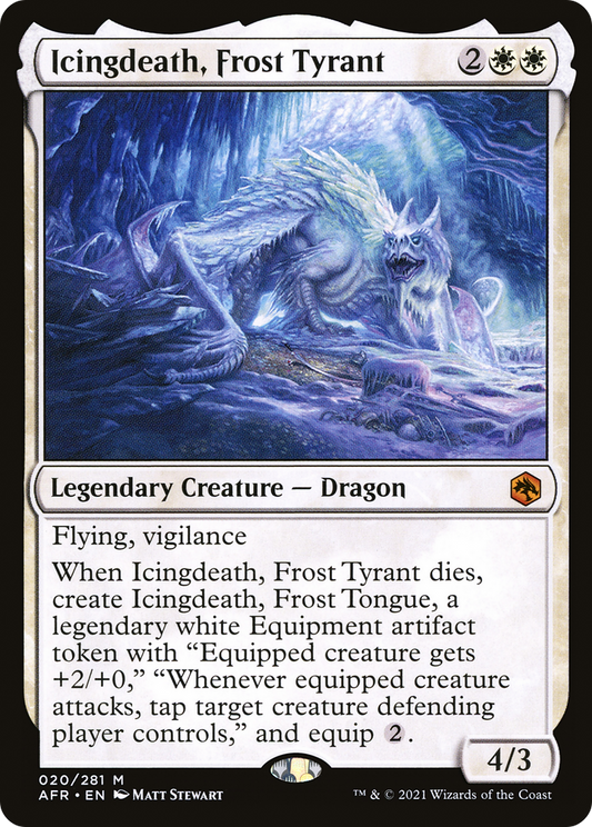 Icingdeath, Frost Tyrant (AFR-020) - Adventures in the Forgotten Realms - Premium MTG Single from Wizards of the Coast - Just $0.08! Shop now at Game Crave Tournament Store