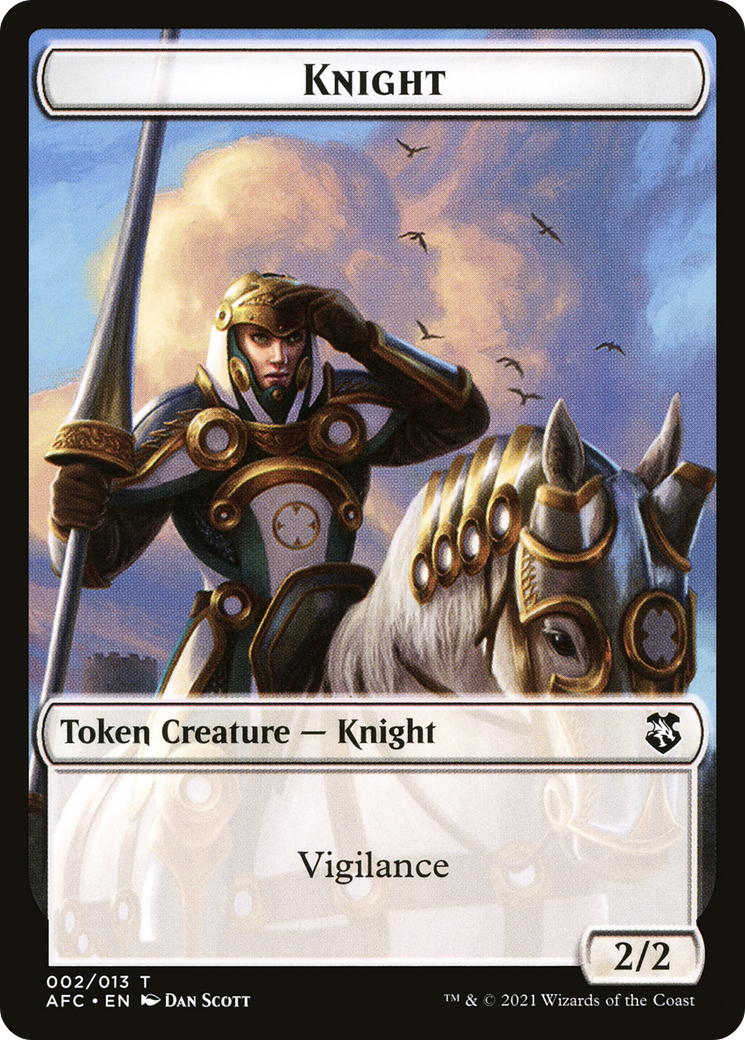 Knight (TAFC-002) - Forgotten Realms Commander Tokens - Premium MTG Single from Wizards of the Coast - Just $0! Shop now at Game Crave Tournament Store