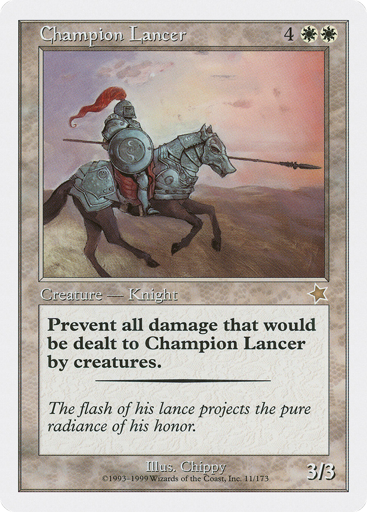 Champion Lancer (S99-011) - Starter 1999 - Premium MTG Single from Wizards of the Coast - Just $0.67! Shop now at Game Crave Tournament Store