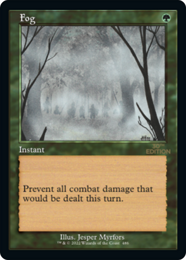 Fog (30A-486) - 30th Anniversary Edition - Premium MTG Single from Wizards of the Coast - Just $5.76! Shop now at Game Crave Tournament Store