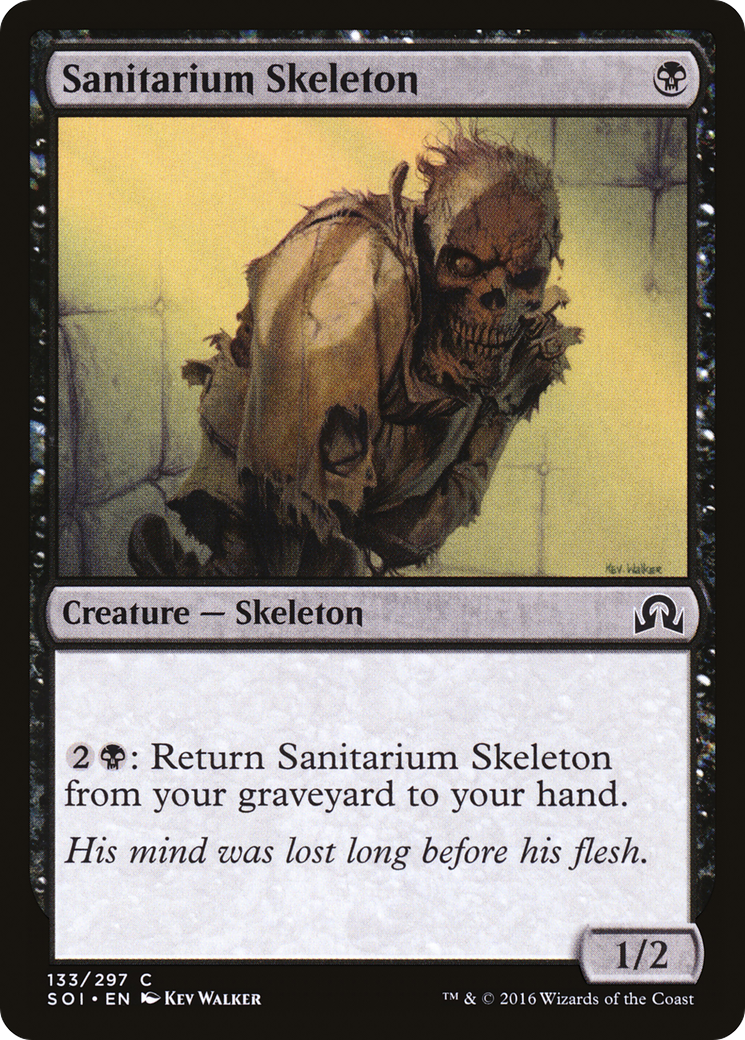 Sanitarium Skeleton (SOI-133) - Shadows over Innistrad Foil - Premium MTG Single from Wizards of the Coast - Just $0.12! Shop now at Game Crave Tournament Store